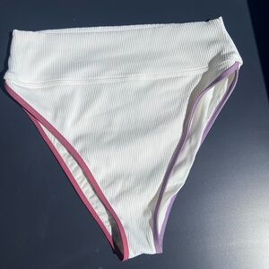 Beach Riot White Bikini Bottoms